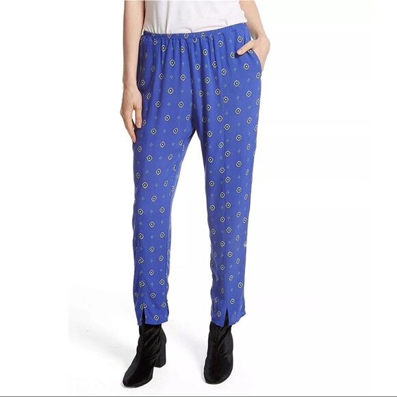 NWT Free People Shirt Up Pant - Blue Combo - Small - Picture 1 of 11